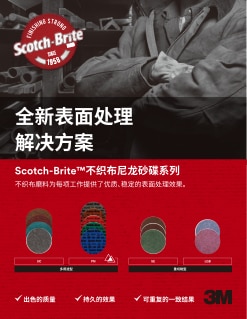 3M Scotch-Brite™ 精密不织布尼龙砂碟系列